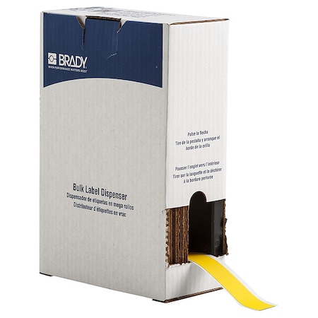 ContinuousLabelStock, Yellow, Matte, 1inW MPN:BM7C-1000-854-YL
