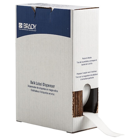 ContinuousLabelStock, White, Matte, 1inW MPN:BM7C-1000-855-WT