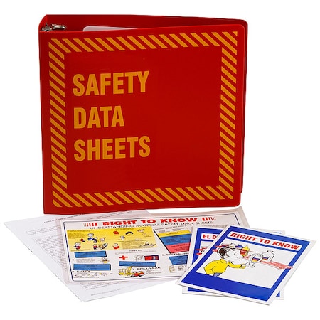 Binder, Material Safety Data Sheets, 11 5/8 in W, 11 5/8 in H MPN:BR363R
