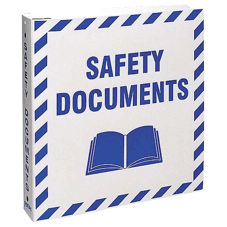 Binder, Safety Documents, Polyethylene, 10 1/2 in W, 11 5/8 in H MPN:BR807E