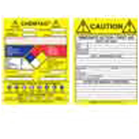 Tag, Chemical, Gas, or Hazardous Materials, Gas or Hazardous Materials, Plastic, 5 3/4 in H x MPN:CHEM-CTI500