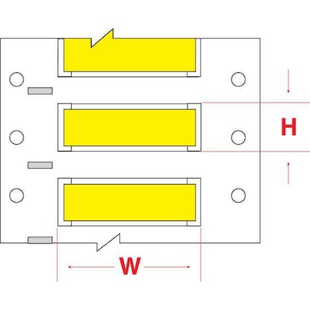 Write On Yellow Wire Marker Sleeves, PermaSleeve® Polyolefin, HX-375-150-YL-S MPN:HX-375-150-YL-S