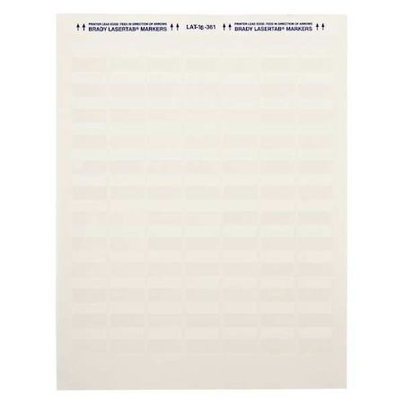 Write On Laminating Wire and Cable Markers, White on Translucent, LAT-16-361-1, PK12 MPN:LAT-16-361-1