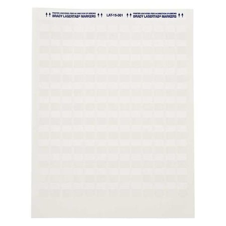 Write On Laminating Wire and Cable Markers, White on Translucent, LAT-17-361-1, PK16 MPN:LAT-17-361-1