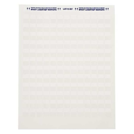 Write On Laminating Wire and Cable Markers, White on Translucent, LAT-18-361-1, PK21 MPN:LAT-18-361-1