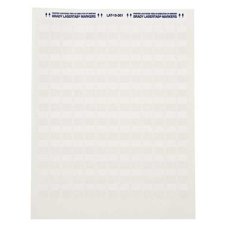 Write On Laminating Wire and Cable Markers, White on Translucent, LAT-19-361-1, PK48 MPN:LAT-19-361-1