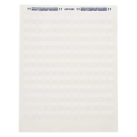 Write On Laminating Wire and Cable Markers, White on Translucent, LAT-39-361-1, PK24 MPN:LAT-39-361-1