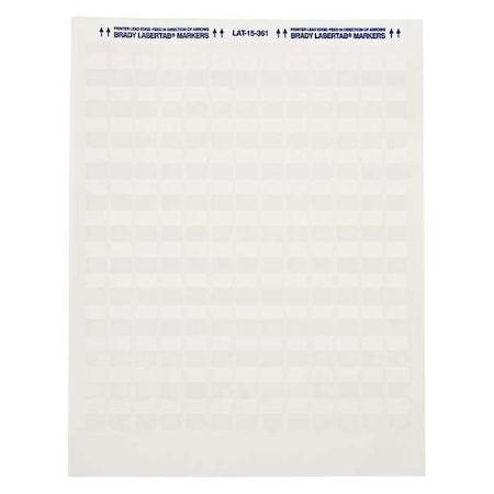 Write On Laminating Wire and Cable Markers, White on Translucent, LAT-51-361-1, PK1000 MPN:LAT-51-361-1