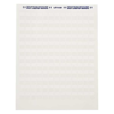 Write On Laminating Wire and Cable Markers, White on Translucent, LAT-55-361-1, PK42 MPN:LAT-55-361-1