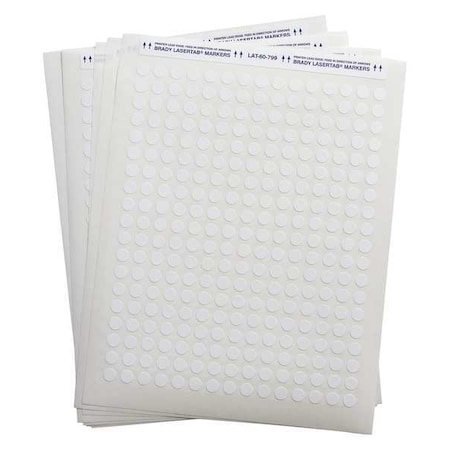 WraparoundLabel, White, Nylon, 3/8inW, PK9 MPN:LAT-60-799-2.5