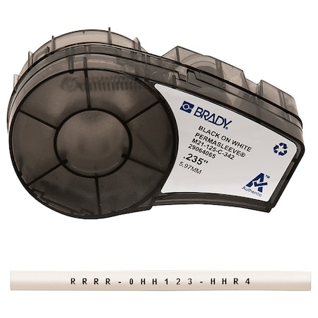Heat Shrink Wire and Cable Labels for Brady M210 and M211, 1/8in dia MPN:M21-125-C-342