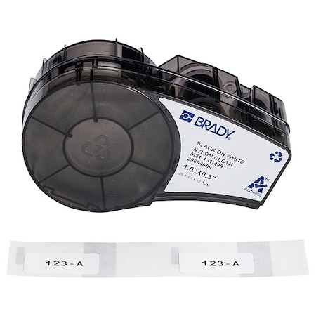 Aggressive Adhesive Multi-Purpose Nylon Labels for Brady M210 and M211, 0.5inx1in MPN:M21-131-499