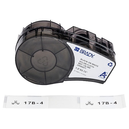 Aggressive Adhesive Multi-Purpose Nylon Labels for Brady M210 and M211, 0.75inx1.5in MPN:M21-136-499