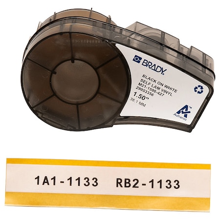 Self-Laminating Vinyl Wrap Around Labels for Brady M210 and M211, 1.5in MPN:M21-1500-427