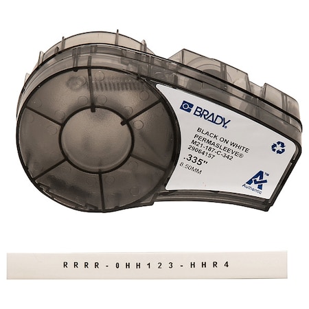 Heat Shrink Wire and Cable Labels for Brady M210 and M211, 3/16in dia MPN:M21-187-C-342