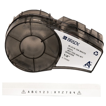 White All Weather Vinyl Labels for Brady M210 and M211, 0.25in MPN:M21-250-595-WT