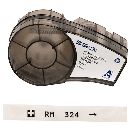 Harsh Environment Multi-Purpose Clear Polyester Labels for Brady M210 and M211, 0.375in MPN:M21-375-430
