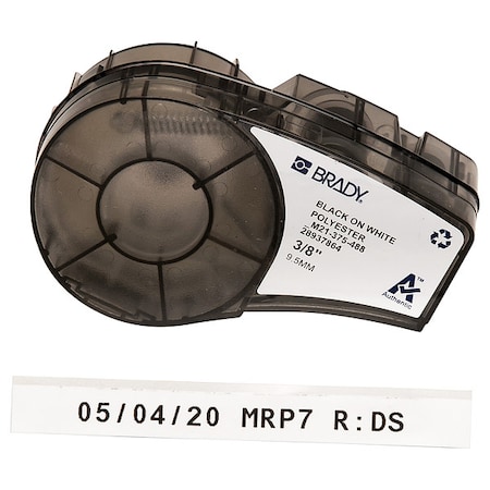 Solvent and Chemical Resistant Polyester Laboratory Labels for Brady M210 and M211, 0.375in MPN:M21-375-488