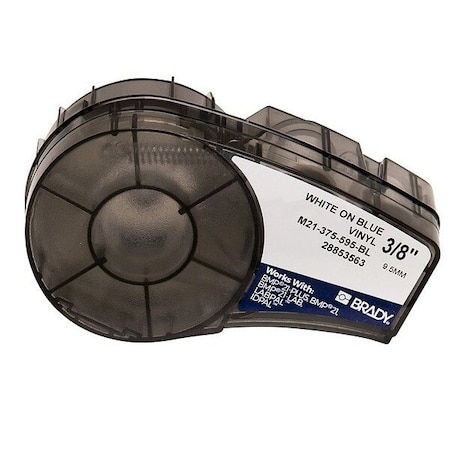 Blue All Weather Vinyl Labels for Brady M210 and M211, 0.375in MPN:M21-375-595-BL