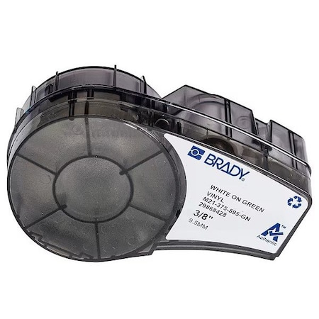 Green All Weather Vinyl Labels for Brady M210 and M211, 0.375in MPN:M21-375-595-GN