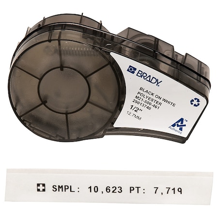 Self-Laminating Cryogenic Polyester Laboratory Labels for Brady M210 and M211, 0.5in MPN:M21-500-461