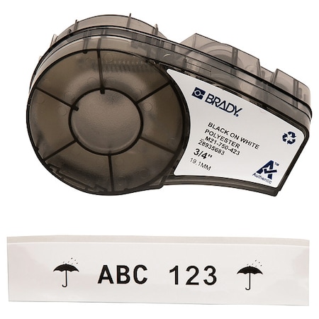 Harsh Environment Multi-Purpose Polyester for Brady M210 and M211, 3/4inW MPN:M21-750-423