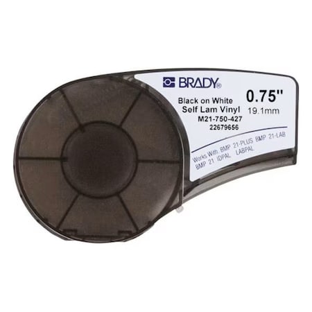 Self-Laminating Vinyl Wrap Around Labels for Brady M210 and M211, 0.75in MPN:M21-750-427