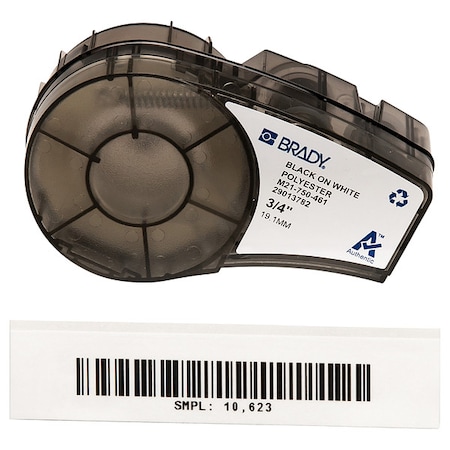 Self-Laminating Cryogenic Polyester Laboratory Labels for Brady M210 and M211, 0.75in MPN:M21-750-461