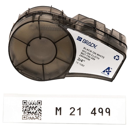 Aggressive Adhesive Multi-Purpose Nylon Labels for Brady M210 and M211, 0.75in MPN:M21-750-499