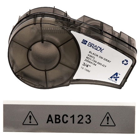 Gray All Weather Vinyl Labels for Brady M210 and M211, 0.75in MPN:M21-750-595-GY