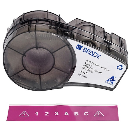 Purple All Weather Vinyl Labels for Brady M210 and M211, 0.75in MPN:M21-750-595-PL