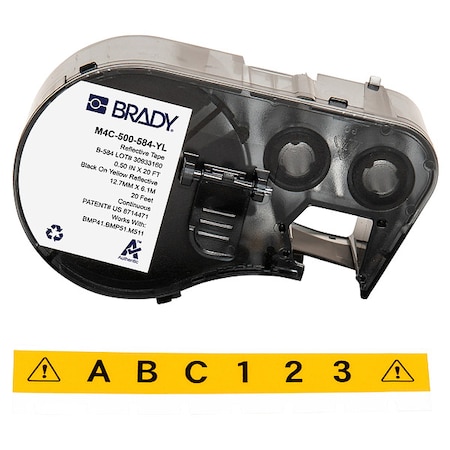 Label/RibbonCartridge, Yellow, 1/2inW MPN:M4C-500-584-YL