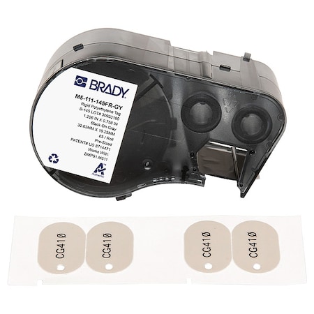 TagLabel, Gray, Polyethylene, 1-7/32inW MPN:M5-111-145FR-GY