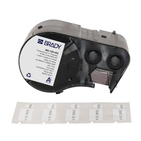 Label/Ribbon Cartridge, White, Matte, 1 in W MPN:M5-120-492