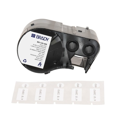 Label/RibbonCartridge, White, Matte, 1inW MPN:M5-120-499