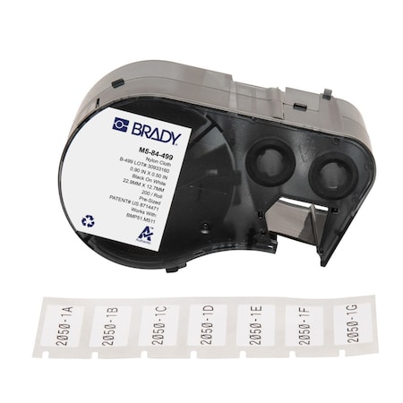 Label/RibbonCartridge, White, 29/32inW MPN:M5-84-499