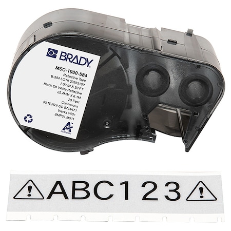 Label/RibbonCartridge, White, Gloss, 1inW MPN:M5C-1000-584