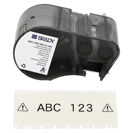 Label/RibbonCartridge, Clear, 1-1/2inW MPN:M5C-1500-595-CL-BK