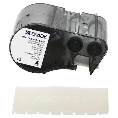 Label/RibbonCartridge, Clear, 1-1/2inW MPN:M5C-1500-595-CL-WT