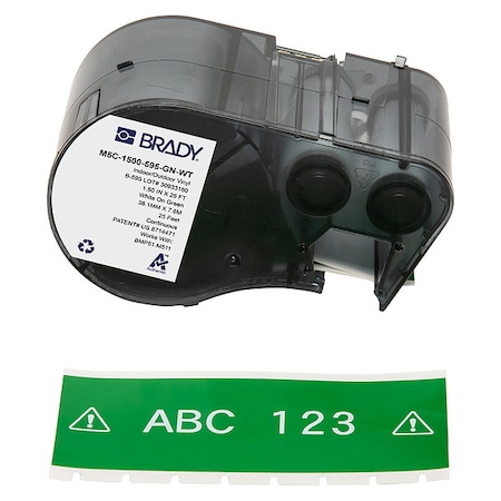 Label/RibbonCartridge, Green, 1-1/2inW MPN:M5C-1500-595-GN-WT