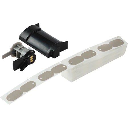 Tag Label, Gray, Polyethylene, 3/4 in W MPN:M6-144-145-GY