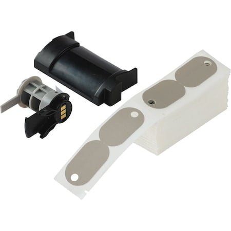 Tag Label, Gray, Polyethylene, 1 in W MPN:M6-145-145-GY