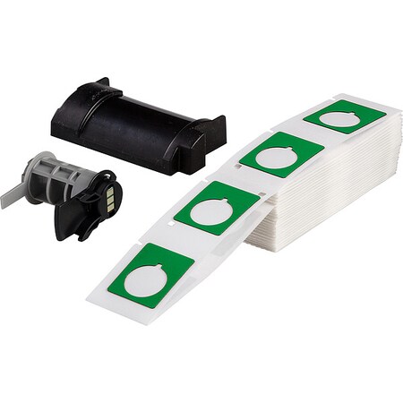 Pre-Cut Label Stock Roll, Green, Gloss MPN:M6-167-593-GN