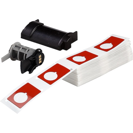 Pre-Cut Label Stock Roll, Red, Gloss MPN:M6-168-593-RD