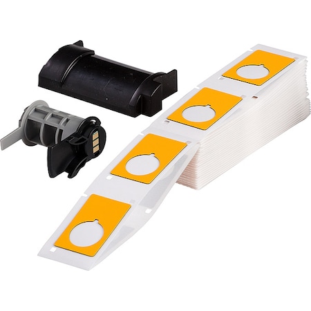 Pre-Cut Label Stock Roll, Yellow, Gloss MPN:M6-168-593-YL