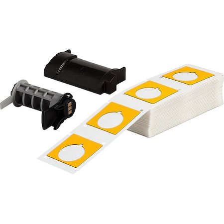 Pre-Cut Label Stock Roll, Yellow, Gloss MPN:M6-169-593-YL