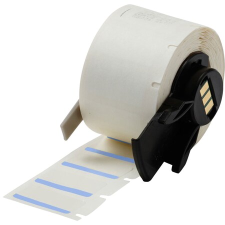 Pre-CutLabelStockRoll, Blue/White, Gloss MPN:M6-17-494-BL