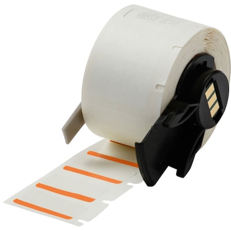 Pre-CutLabelStockRoll, White/Orange, Gloss MPN:M6-17-494-OR