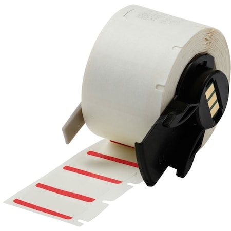 Pre-CutLabelStockRoll, Red/White, Gloss MPN:M6-17-494-RD