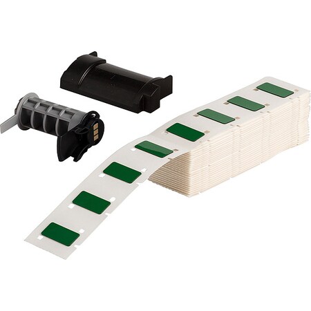 Pre-Cut Label Stock Roll, Green, Gloss MPN:M6-171-593-GN